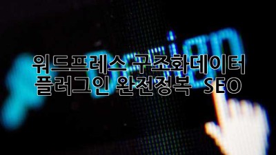 워드프레스 구조화데이터 플러그인 완전정복 🚀 #SEO